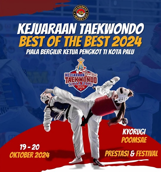 Kejuaraan Taekwondo Kota Palu Best of The Best 2024.