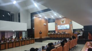 Suasana Sidang Paripurna di kantor DPRD Kota Palu