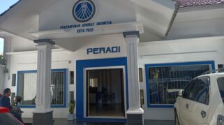 Kantor DPC Peradi Palu yang beralamat di jalan Sultan Hasanuddin, Kota Palu