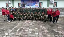 Foto Bersama : Pelatih, dan peserta Retreat Mini Kadin Kota Palu bersama Kodim 1306/Koa Palu.