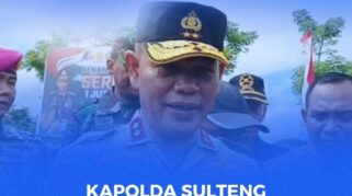 Kapolda Sulteng, Inspektur Jenderal Polisi Dr. Agus Nugroho
