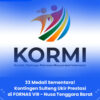 Kontingen KORMI Sulawesi Tengah mengoleksi 33 medali di FORNAS VIII 2025 di NTB dan menargetkan posisi 12 besar nasional.