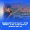 Waket 1 DPRD Kota Palu Muhis U. Aca,saat melakukan reses di Kelurahan Petobo.