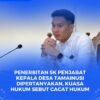 kuasa hukum Ahlis, Kepala Desa yang diberhentikan, Fariz Salmin, S.H.