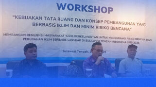 Pemerintah Sulawesi Tengah bersama Yayasan SHEEP Indonesia mendorong kolaborasi triple helix dan pendekatan lanskap untuk mengurangi risiko bencana serta membangun ketahanan iklim melalui strategi tata ruang berkelanjutan. (Foto : Ro Adpim Setdaprov Sulteng)
