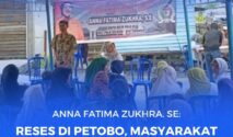 Anggota DPRD Kota Palu, Anna Fatima Zukhra, melakukan penjaringan aspirasi di kelurahan Petobo