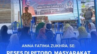 Anggota DPRD Kota Palu, Anna Fatima Zukhra, melakukan penjaringan aspirasi di kelurahan Petobo