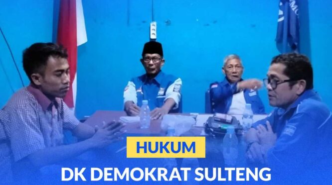 Pemeriksaan lanjutan DK Partai Demokrat Sulteng di Sekretariat DPC Partai Demokrat Kabupaten Buol.