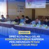Konsultasi publik terkait Rancangan Peraturan Daerah (Raperda) tentang Perlindungan Petani Garam Teluk Palu