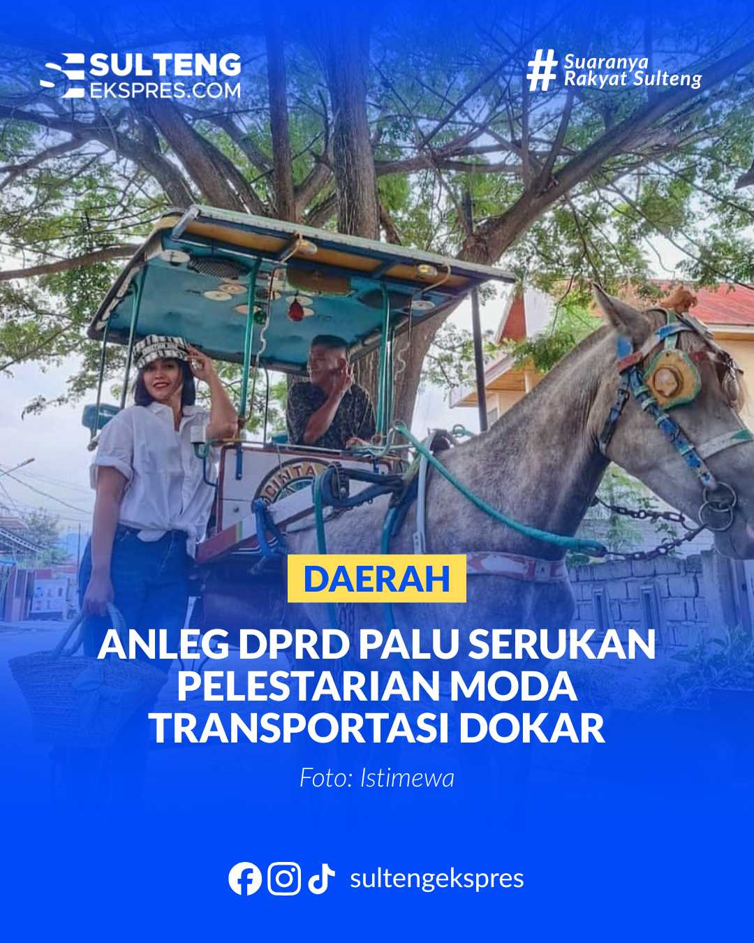 Dokar Moda transportasi tradisional yang diambang kepunahan.