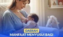 Seorang ibu yang tengah menyusui anaknya.