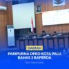 Ketua DPRD Kota Palu Rico A. T Djanggola memimpin rapat paripurna