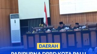 Ketua DPRD Kota Palu Rico A. T Djanggola memimpin rapat paripurna