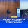 Asisten I, Eka Kumalasari, mewakili walikota pada rapat paripurna penjelasan wali kota atas 3 buah Raperda Kota Palu, di ruang rapat utama gedung DPRD Kota Palu