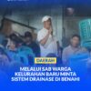 Salah seorang warga mengajukan pertanyaan saat mengikuti reses anggota dewan di Kelurahan Baru, Kota Palu
