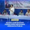Anggota DPRD Kota Palu Sultan Amin Badawi melaksanakan reses di Kelurahan Ujian.