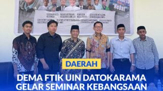 Gelar Seminar Kebangsaan dan Bedah Buku Soeharto, DEMA FTIK UIN Datokarama