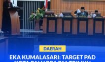 Asisten Administrasi Umum (Asisten III) Eka Kumalasari saat rapat bersama DPRD Kota Palu