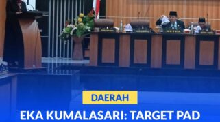 Asisten Administrasi Umum (Asisten III) Eka Kumalasari saat rapat bersama DPRD Kota Palu