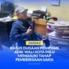 Saksi korban, Haji Subhan Syam saat diperiksa penyidik Polresta Palu