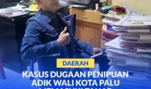 Saksi korban, Haji Subhan Syam saat diperiksa penyidik Polresta Palu