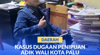 Saksi korban, Haji Subhan Syam saat diperiksa penyidik Polresta Palu