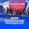 Kapolda Sulteng Irjen Pol, menggelar Konferensi pers di halaman Mapolda Sulteng