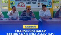 Ketua Fraksi PKS DPRD Kota Palu Rusman Ramli menghadiri sosialisasi pencegahan pernikahan dini yang di gelar DP3A Palu
