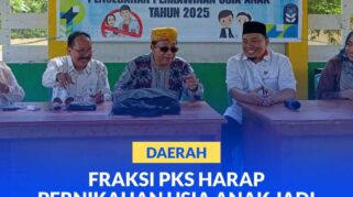 Ketua Fraksi PKS DPRD Kota Palu Rusman Ramli menghadiri sosialisasi pencegahan pernikahan dini yang di gelar DP3A Palu