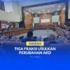 Rapat Paripurna DPRD Kota Palu membahas pengumuman perubahan pembentukan AKD