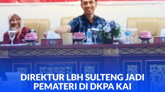 Direktur Lembaga Bantuan Hukum (LBH) Sulawesi Tengah, Julianer Aditia Warman. SH