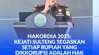 Kepala Kejaksaan Tinggi Sulawesi Tengah, Nuzul Rahmat R. SH. MH.