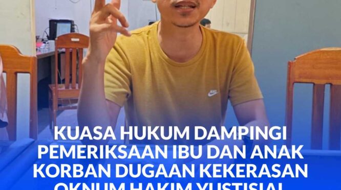 Kuasa hukum korban, Julianer Aditia Warman, SH