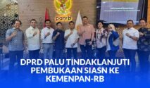 Ketua DPRD Kota Palu, Rico AT Djanggola, bersama Pimpinan Komisi A dan komisi C serta sejumlah anggota DPRD Kota Palu melakukan kunjungan ke KemenPAN-RB, Senin 15 Desember 2025