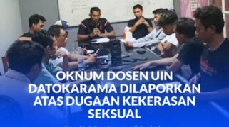 Suasana Konfrensi Pers di LBH Sulteng