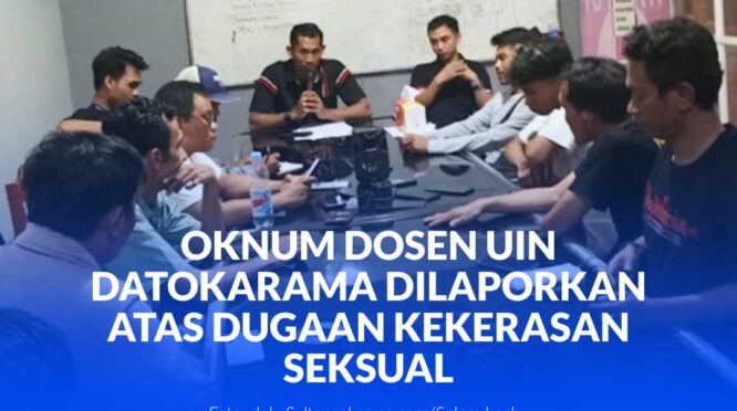 Suasana Konfrensi Pers di LBH Sulteng