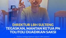 Direktur Lembaga Bantuan Hukum (LBH) Sulawesi Tengah, Julianer Aditia Warman. SH