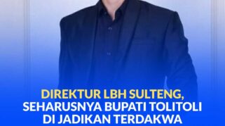 Direktur Lembaga Bantuan Hukum (LBH) Sulteng, Julianer Aditia Warman. SH