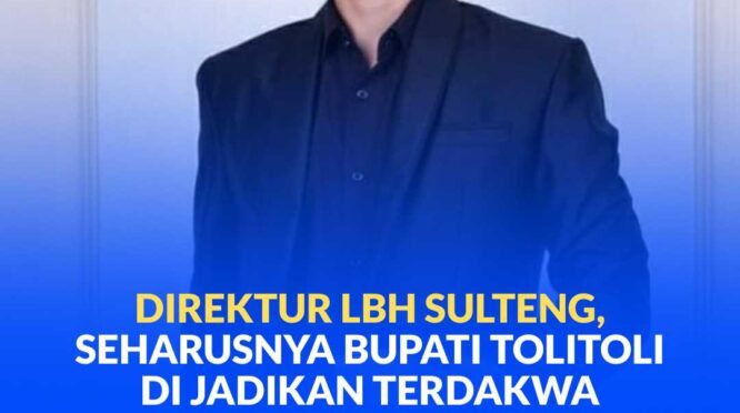 Direktur Lembaga Bantuan Hukum (LBH) Sulteng, Julianer Aditia Warman. SH