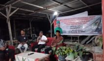 Suasana Reses Anggota DPRD Kota Palu, Andris, S.Sos. Kamis, (06/02) di BTN Puskud