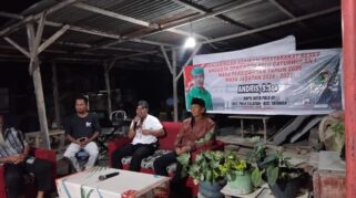 Suasana Reses Anggota DPRD Kota Palu, Andris, S.Sos. Kamis, (06/02) di BTN Puskud