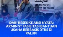 Anggota DPRD Kota Palu, Armin, ST, saat reses di Kelurahan Palupi, pada Selasa malam, 03 Februari 2026