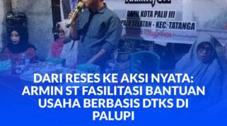 Anggota DPRD Kota Palu, Armin, ST, saat reses di Kelurahan Palupi, pada Selasa malam, 03 Februari 2026