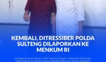 Julianer Aditia Warman, kuasa hukum SL, bersama Menteri Hukum RI Dr. Supratman Andi Agtas, di kantor LBH Sulteng, pada suatu kesempatan