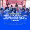 Wakil Ketua DPRD Kota Palu Muchlis U. Aca, saat reses di Kelurahan Pengawu