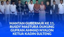 FOTO BERSAMA: Mantan Gubernur ke 11, Rusdy Mastura dengan Balon Ketua Kadin Sulteng, Gufran Ahmad
