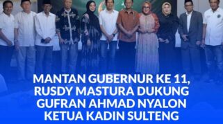 FOTO BERSAMA: Mantan Gubernur ke 11, Rusdy Mastura dengan Balon Ketua Kadin Sulteng, Gufran Ahmad