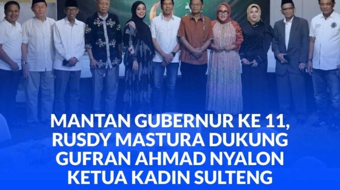 FOTO BERSAMA: Mantan Gubernur ke 11, Rusdy Mastura dengan Balon Ketua Kadin Sulteng, Gufran Ahmad