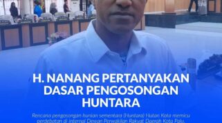 Anggota DPRD dari Fraksi PKB, H. Nanang