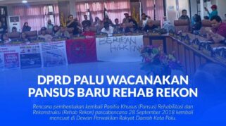 Rapat Dengar Pendapat bersama perwakilan warga penyintas yang masih menempati hunian sementara, Selasa (10/2), di ruang sidang utama DPRD